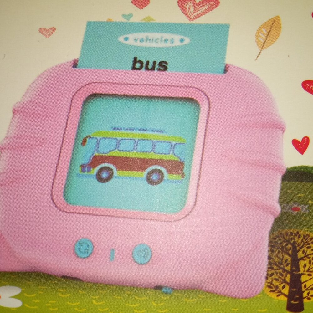 NEW, PINK TODDLER FLASH CARDS EARLY EDUCATION LEARNING DEVICE
